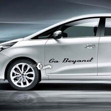 Paar Türen Schriftzug Go Beyond Emblem Logo Vinyl Aufkleber Aufkleber
 4