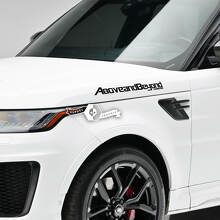 Above and Beyond Seitenaufkleber Vinyl Aufkleber Paar für Land Rover Range Rover_5