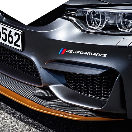 M Performance Style Frontstoßstangen-Vinylaufkleber-Set für BMW