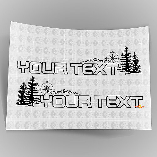 Forest Style Off Road Vinyl Motorhaubenaufkleber für Jeep Wrangler_1