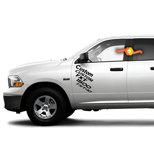 Benutzerdefiniertes Seitentür-Aufkleber-Grafik-Aufkleber-Kit für Dodge Ram 1500 srt 10 Hemi