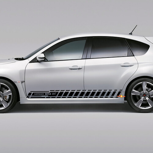 Aufkleber Seitenstreifen Kit für Suba Impreza Fließheck 2007–2012 Wrx Sti 09