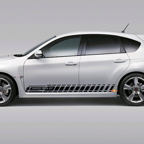 Seitlicher Streifen Vinyl-Aufkleber Satz für Subaru Impreza Hatchback WRX STI 2007-2012