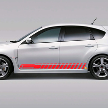 Kariertes Vinyl-Streifen-Set für die Seitenverkleidung des Subaru Impreza Hatchback WRX STI 2007-12_3
