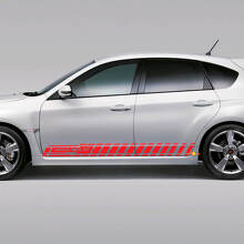 Seitlicher Streifen Vinyl-Aufkleber Satz für Subaru Impreza Hatchback WRX STI 2007-2012_3