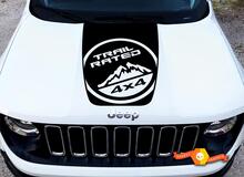 2014–2017 Jeep Cherokee Trail Rated Sport Vinyl Motorhaube Aufkleber Aufkleber Grafik 2