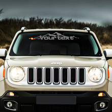 Mountain Graphic Windschutzscheiben-Vinylaufkleber für Jeep Renegade 2