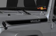 NEUER Wrangler Gloss Black Hood Vinyl Sticker Decal Graphics
 2