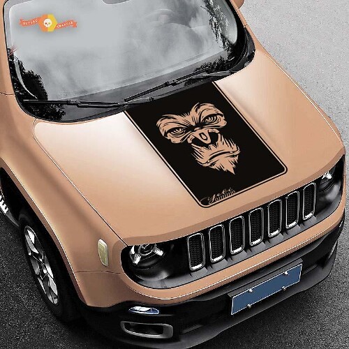 Jeep Renegade Hood Yeti BigFoot Grafik-Vinyl-Aufkleber, Seiten-SUV