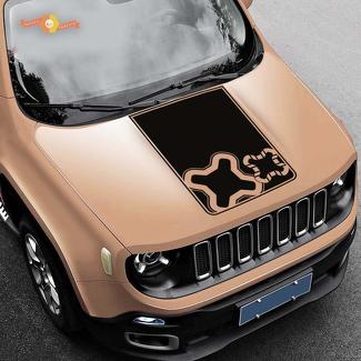 Jeep Renegade Hood Logo Grafik Vinyl Aufkleber Aufkleber Seite Camo