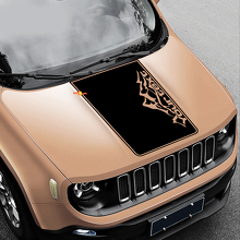 Mountain Graphic Schriftzug Motorhauben Vinylaufkleber für Jeep Renegade 3