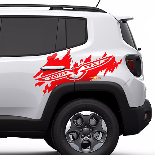 Trailhawk Seitenspritzer-Logo Grafik Hecktür Seiten-Vinylaufkleber Decal für Jeep Renegade Cherokee