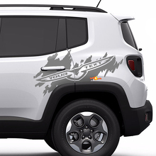 Trailhawk Seitenspritzer-Logo Grafik Hecktür Seiten-Vinylaufkleber Decal für Jeep Renegade Cherokee 2