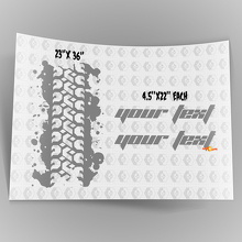 Reifen-Trace-Grafik Buchstaben Hauben Vinyl Aufkleber Set für Jeep Wrangler TJ LJ JK 2