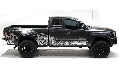 Militärstil Seiten-Vinylaufkleber für Toyota Tacoma 2005-2018