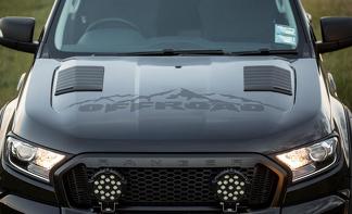 Mountain Offroad Motorhaube Aufkleber Grafik für Ford Ranger