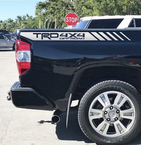 TRD 4x4 Offroad Streifen Seitenaufkleber aus Vinyl für Toyota Tundra
