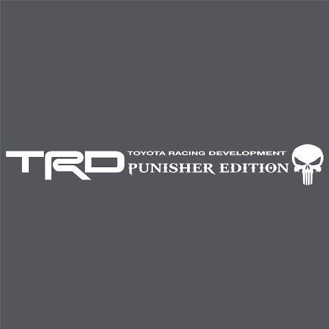 TRD Punisher Edition Windschutzscheiben Vinyl-Aufkleber für Toyota Tundra