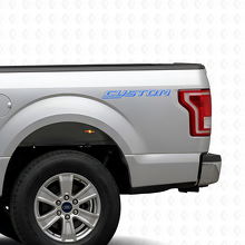 KUNDENSPEZIFISCH Konturierte Buchstaben Nachttisch Vinylaufkleber für Ford F-150 2015-2016_2