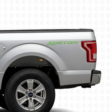 KUNDENSPEZIFISCH Konturierte Buchstaben Nachttisch Vinylaufkleber für Ford F-150 2015-2016_3