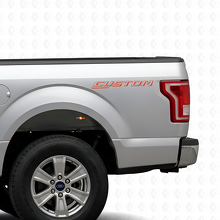 KUNDENSPEZIFISCH Konturierte Buchstaben Nachttisch Vinylaufkleber für Ford F-150 2015-2016_4