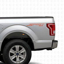 Sport 4x4 Umriss Buchstaben Seitenwand Vinyl-Aufkleber Sticker für Ford F-150 2015-2016_4