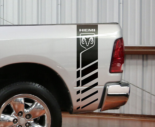 Dodge Ram 1500 2500 3500 Hemi 4x4 Aufkleber Truck Bed Stripe Vinyl Aufkleber Racing D5