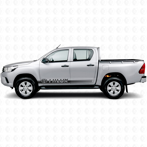 Markierte Akzentstreifen Seiten Vinyl Aufkleber Sticker für Toyota Hilux