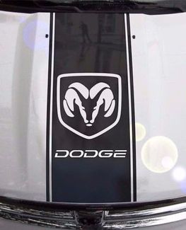 LKW-Vinyl-Aufkleber Rennstreifen Dodge Ram Motorhaube Logo Mopar Hemi Rebel Srt Srt8