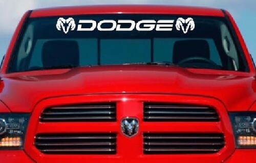 DODGE RAM Windschutzscheiben-Vinyl-Aufkleber, benutzerdefinierte 40-Zoll-Fahrzeug-Logo-Grafik