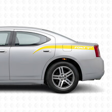 Personalisierte gebogene Streifen Seitenvinyl-Aufkleber für Dodge Charger 2006-2010_5