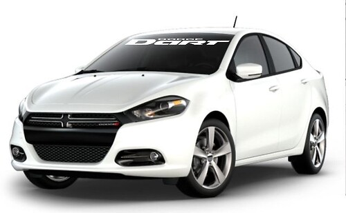 Markenbeschriftung Frontscheiben-Vinylaufkleber für Dodge Dart