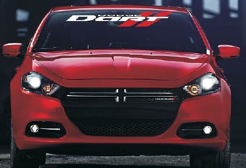 Markenlogo Windschutzscheiben Vinylaufkleber Aufkleber für Dodge Dart