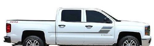 Akzentumriss-Streifen Seiten-Vinylaufkleber für Chevrolet Silverado 2013-2020