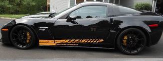 Seitenstreifen-Aufkleber-Grafik-Aufkleber-Kit Scharged Chevy Corvette Z06 C6 2005- 2020
