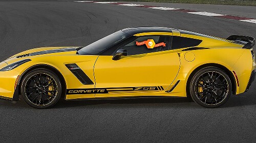 Rennseitlicher Vinyl-Streifen-Aufkleber für Chevrolet Corvette Z06 C6 C7 2005-2018