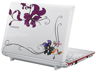 Laptop-Blumen-Aufkleber