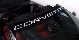 Chevy Corvette Windschutzscheiben-Vinyl-Aufkleber, benutzerdefiniertes 40-Zoll-Fahrzeuglogo