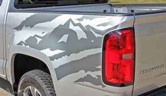 ANTERO Truck Bed Mountain Chevy Colorado Vinyl-Grafikaufkleber Stripe 2015–2016