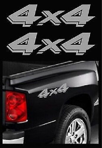 Dodge Truck 4 x 4 Off Road Ram Dakota Sport Silber Aufkleber Vinyl Aufkleber x 2