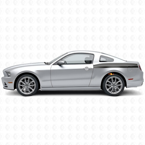 Doppelstreifen Bettseiten Vinylaufkleber Set für Musclecar Musclecarmodel 2010-14