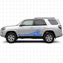 4Runner Mountain Compass Streifen Seiten Tür Vinyl Aufkleber Sticker für Toyota 4Runner 2010-2017_2