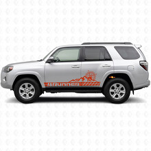 4Runner Mountain Compass Streifen Seiten Tür Vinyl Aufkleber Sticker für Toyota 4Runner 2010-2017_4