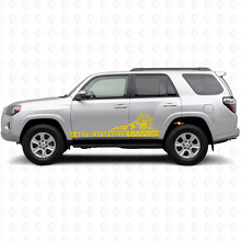 4Runner Mountain Compass Streifen Seiten Tür Vinyl Aufkleber Sticker für Toyota 4Runner 2010-2017_5