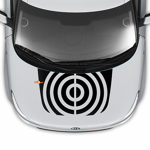 Hood Circle Decal Wrap Vinyl -Aufkleber Aufkleber für Kia Soul 2
