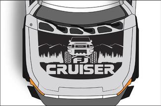 Toyota Fj Cruiser (2007–2014) – Vinyl-Aufkleber, Motorhauben-Wrap-Kit – Fj Cruiser Motorhaube