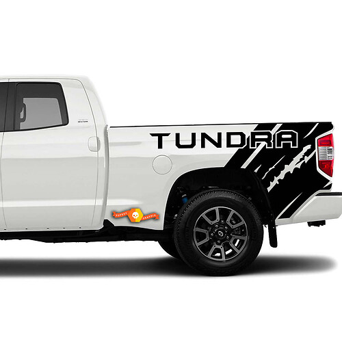 Toyota Tundra (2014–2020) individuelles Vinyl-Aufkleber-Set – Tundra Quarter
