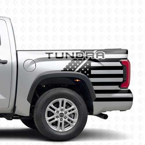 Tundra Amerikanische Flagge Seitenwand Vinylaufkleber für Toyota Tundra 2022-2026