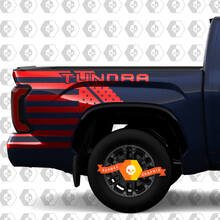 Toyota Tundra (2014–2023) individuelles Vinyl-Aufkleber-Set – Tundra-USA-Flagge
 2