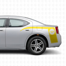 Kundenspezifischer Text & Krallen-Streifen-Stil Seitlicher Vinyl-Aufkleber für Dodge Charger 2006-2010_5